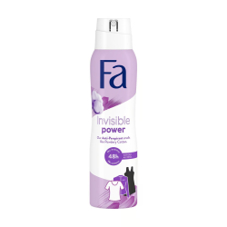 Fa Invisible Power Deodorant Spray 150 ml, Pack Of 12 Fa Invisible Power Deodorant Spray 150 ml, Pack Of 12