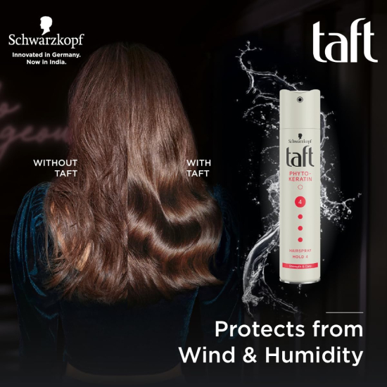 Taft Hair Spray Keratin 250 ml, Pack Of 10