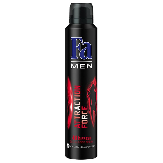 Fa Attraction Force Deodorant Body Spray for Men, 200 ml