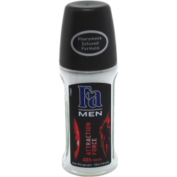 Fa Men Attraction Force Roll On Deodorant 50 ml, Pack Of 12  Fa Men Attraction Force Roll On Deodorant 50 ml, Pack Of 12