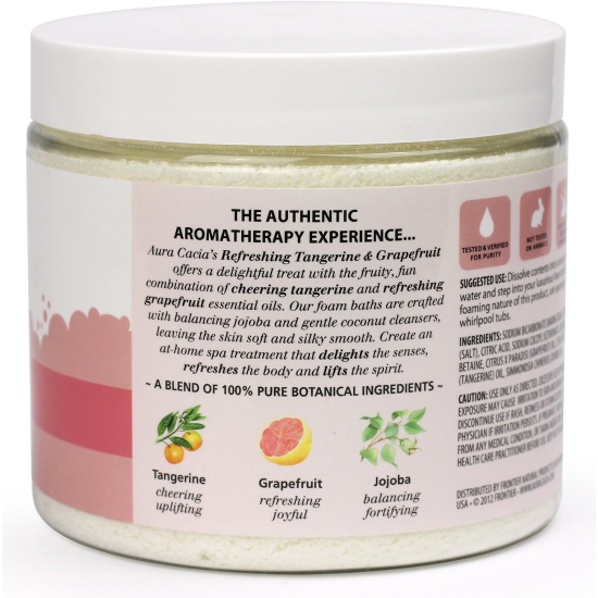 Aura Cacia Refreshing Tangrine & Grapefruit Foambath 397g