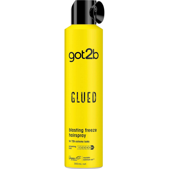 Schwarzkopf got2b Glued Blasting Freeze Hair Spray 300 ml, Pack Of 6