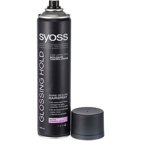 Syoss Hair Spray Glossing Hold 400 ml, Pack Of 6