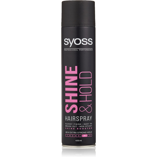 Syoss Hair Spray Glossing Hold 400 ml, Pack Of 6