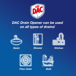 Dac Drain Opener 500g, Pack Of 12 Dac Drain Opener 500g, Pack Of 12