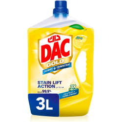 Dac Multi Purpose Disinfectant Lemon 3 Ltr, Pack Of 6