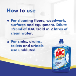 Dac Gold Disinfectant Multi-Purpose Cleaner Ocean Breeze 3 Ltr + 1 Ltr, Pack Of 3 Dac Gold Disinfectant Multi-Purpose Cleaner Ocean Breeze 3 Ltr + 1 Ltr, Pack Of 3