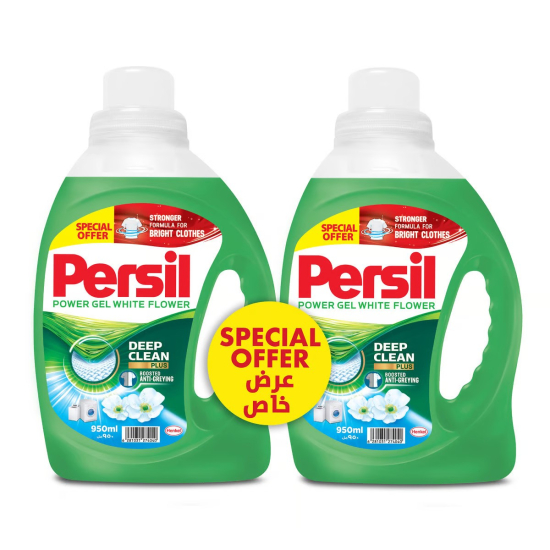 Persil Power Gel White Flower 2 x 950 ml, Pack Of 6