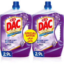 Dac Gold Disinfectant Multi-Purpose Cleaner Lavender Special Offer 2 x 2.9L, Pack Of 3 Dac Gold Disinfectant Multi-Purpose Cleaner Lavender Special Offer 2 x 2.9L, Pack Of 3