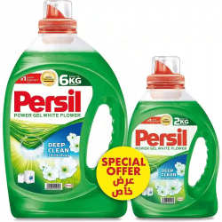 Persil Power Gel White Flower Laundry Detergent 2.9L+1Ltr, Pack Of 6