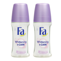 Fa Whitening & Care Deodorant Roll On 2x50 ml, Pack Of 6 Fa Whitening & Care Deodorant Roll On 2x50 ml, Pack Of 6
