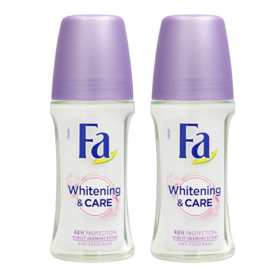 Fa Whitening & Care Deodorant Roll On, 50 ml Pack Of 2