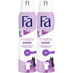 Fa Invisible Power Deodorant Spray 2 x 150 ml, Pack Of 6 Fa Invisible Power Deodorant Spray 2 x 150 ml, Pack Of 6