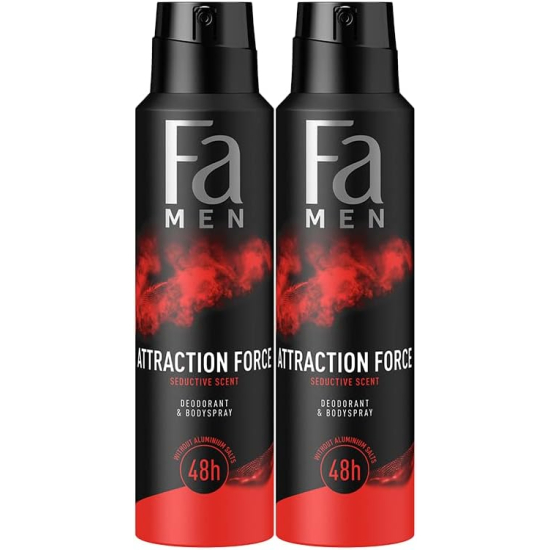 Fa Deodorant Spray Men Attraction Force, 150ml Pack of 2