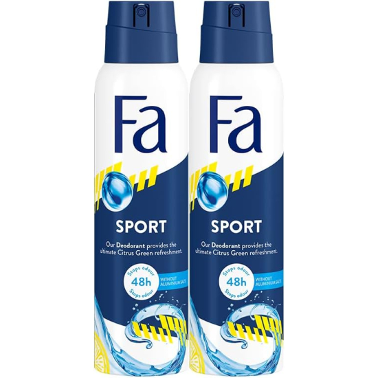  Fa Deodorant Spray Sport 150 ml, Pack of 2