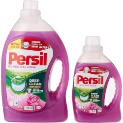 Persil Power Gel Rose Laundry Detergent, 2.9 Liters + 1 Liter, Pack Of 4