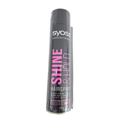 Syoss Hair Spray Glossing Hold 400 ml + Comb Free, Pack Of 6