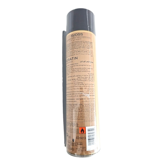 Syoss Hair Spray Keratin 400 ml + Comb Free