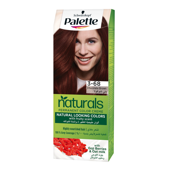 Palette Permanent Naturals Color Creme 3-68 Chocolate Brown