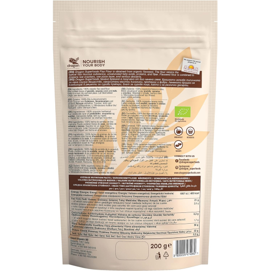 Dragon Superfood Flax Seeds Flour 200g