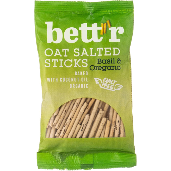 Bett'r Oat Salted Sticks Basil & Oregano 50g