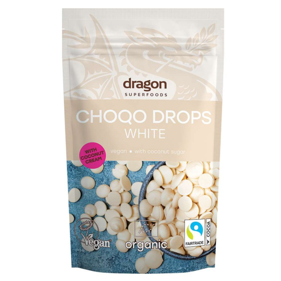 Dragon Superfoods Choco Drops White 200g