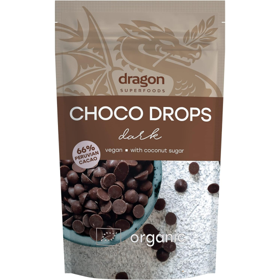 Dragon Superfoods Choco Drops Dark 200g