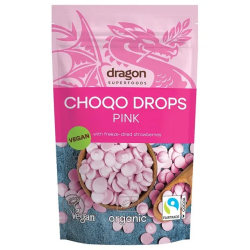 Dragon Superfood Choco Drops Pink 200g Dragon Superfood Choco Drops Pink 200g