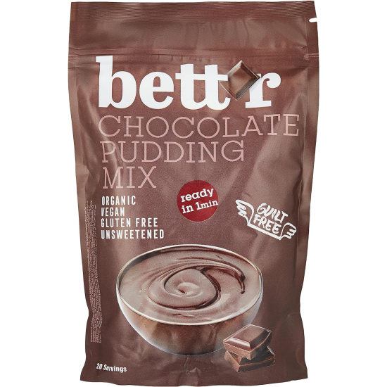 Bett'r Organic Chocolate Pudding Mix 200g