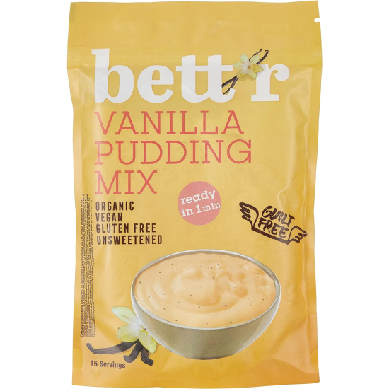 Bett'r Organic Vanilla Pudding Mix 150g