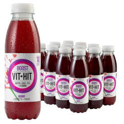 Vit-Hit Boost Berry 500 ml, Pack Of 12 Vit-Hit Boost Berry 500 ml, Pack Of 12