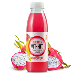 Vit-Hit Immunitea Dragonfruit 500 ml, Pack Of 12 Vit-Hit Immunitea Dragonfruit 500 ml, Pack Of 12