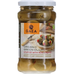 Gaea Green Olives Stuffed With Natural Pimento 295g Gaea Green Olives Stuffed With Natural Pimento 295g