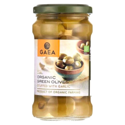 Gaea Garlic Stuffed Green Olives 295g Gaea Garlic Stuffed Green Olives 295g