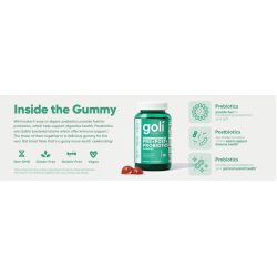 Goli Pre+Post+(Probiotic+) 60 Gummies, 180g Goli Pre+Post+(Probiotic+) 60 Gummies, 180g