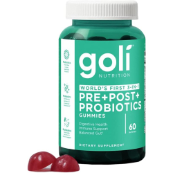Goli Pre+Post+(Probiotic+) 60 Gummies, 180g Goli Pre+Post+(Probiotic+) 60 Gummies, 180g