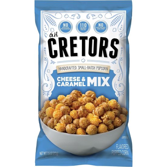 G.H Cretors Cheese & Caramel Mix Pop Corn 213g
