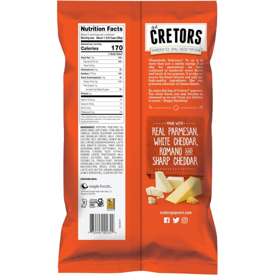 G.H. Cretors Four Cheese Mix Pop Corn 142g