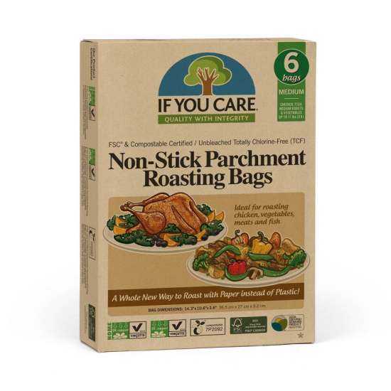If You Care Non Stick Parchment Roasting Bags 6pcs