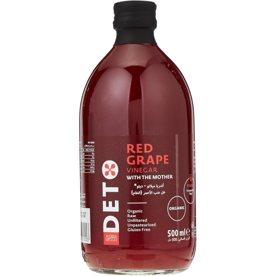 Andrea Milano Deto* Red Grape Vinegar With The Mother 500 ml