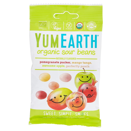 Yum Earth Organic Sour Beans 50g