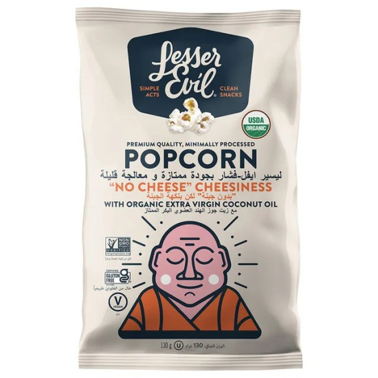 LesserEvil "No Cheese" Cheesiness Pop Corn 130g