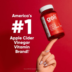Goli Organic Apple Cider Vinegar Gummies, 60 Gummies, 286g Goli Organic Apple Cider Vinegar Gummies, 60 Gummies, 286g