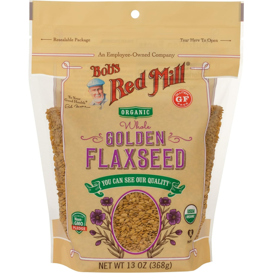 Bob's Red Mill Organic Whole Golden Flaxseed 368g, Pack Of 12