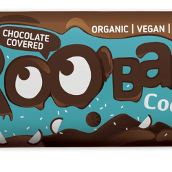 Roobar Organic Chocolate Covered Coconut Bar  Gluten Free Vegan 30g, Pack Of 24