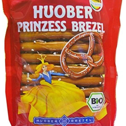 Houber Organic Princess Pretzel Salted Pretzel 125g, Pack Of 24