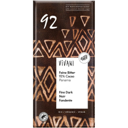 Vivani Organic Vegan 92% Dark Chocolate Bar 80g, Pack Of 12 Vivani Organic Vegan 92% Dark Chocolate Bar 80g, Pack Of 12