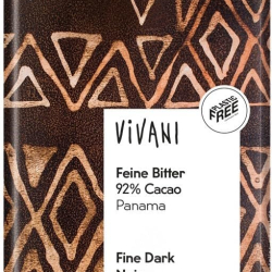 Vivani Organic Vegan 92% Dark Chocolate Bar 80g, Pack Of 12