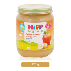 Hipp Organic Apple & Banana Dessert 125g, Gluten Free, Pack Of 12 Hipp Organic Apple & Banana Dessert 125g, Gluten Free, Pack Of 12