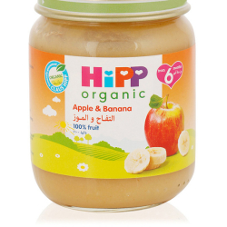 Hipp Organic Apple & Banana Dessert 125g, Gluten Free, Pack Of 12 Hipp Organic Apple & Banana Dessert 125g, Gluten Free, Pack Of 12
